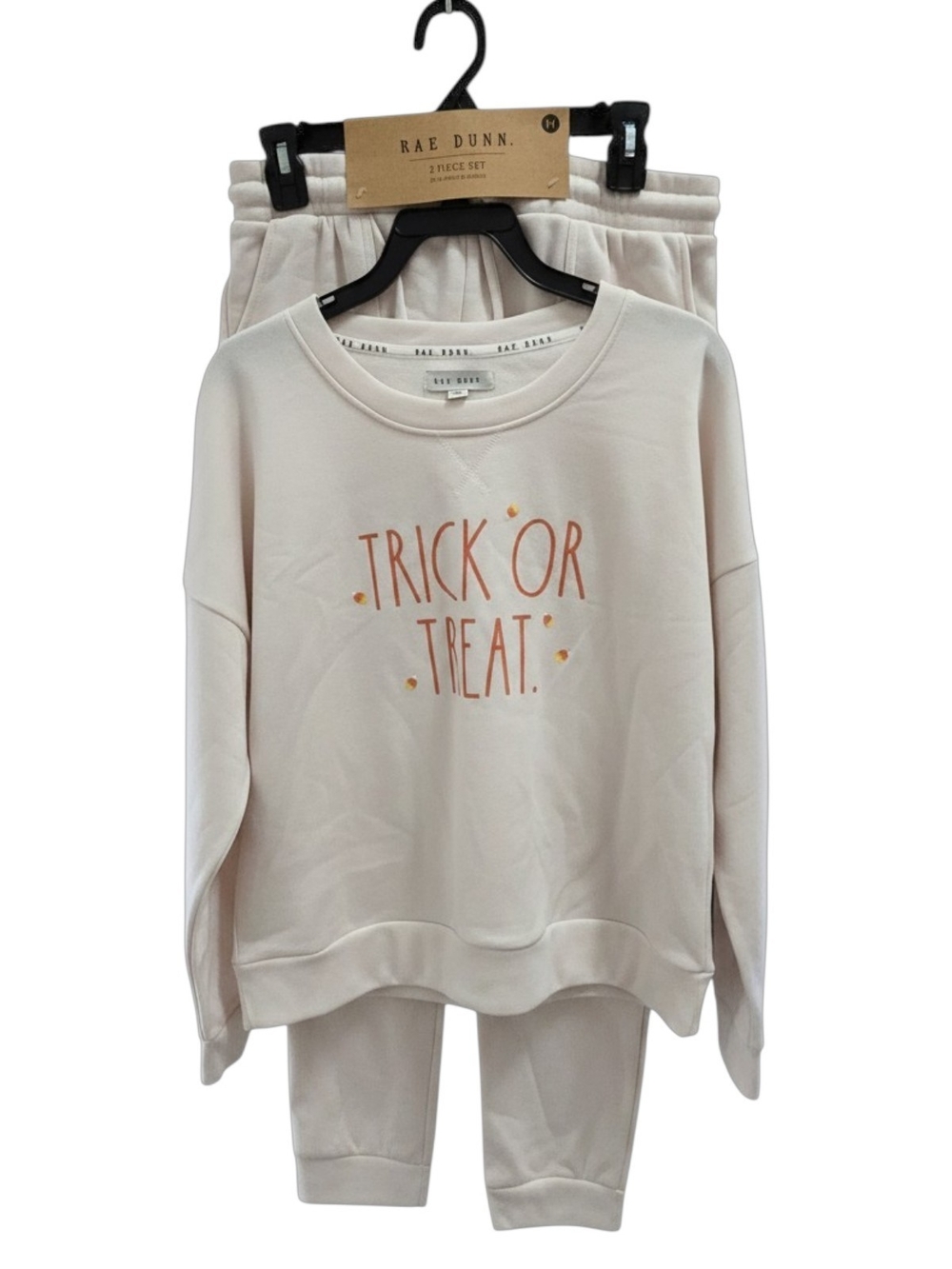 Rae Dunn Cream Womens Sweatshirt "Trick or Treat" Graphic